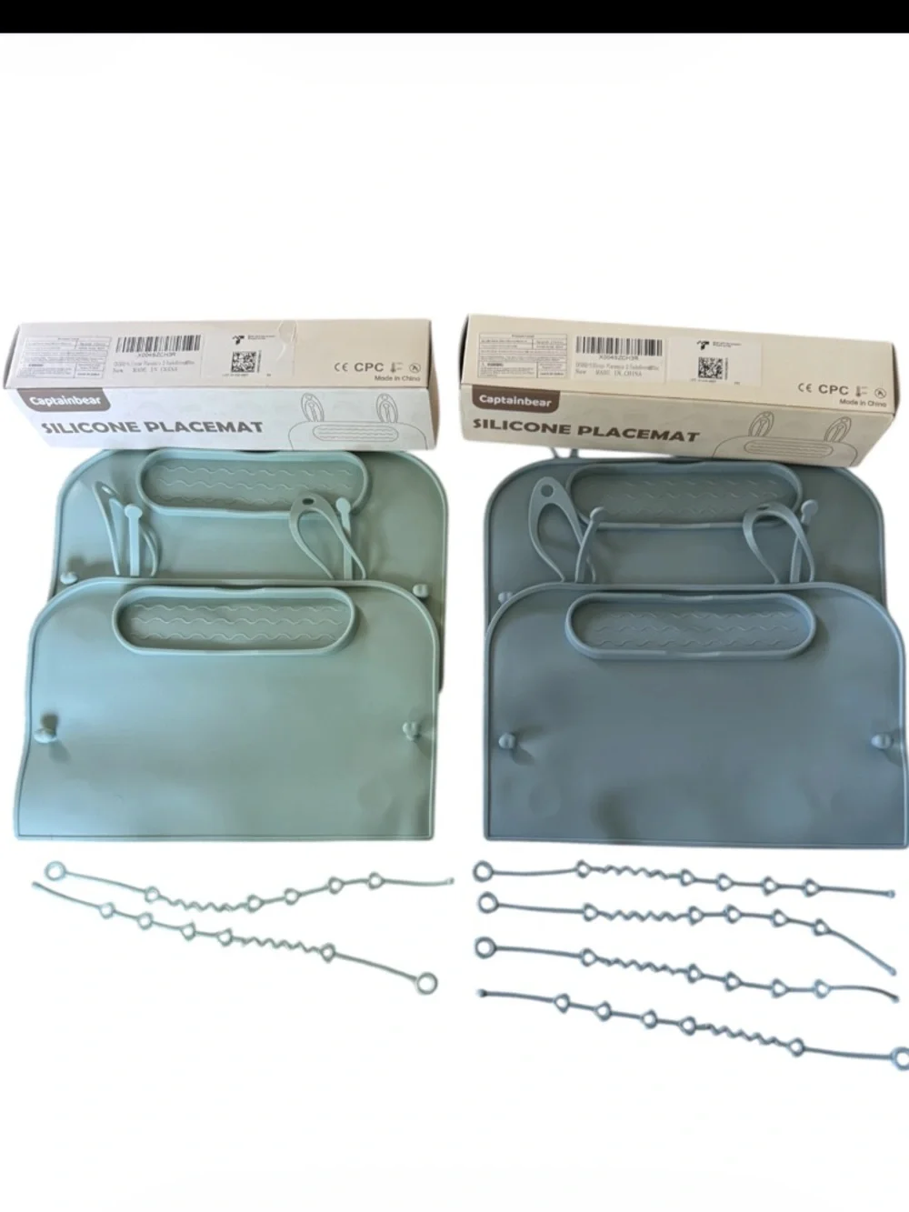 Captainbear new silicone placemat highchair new set of 4 baby , toddler
